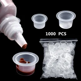 accesories HELLO TATTOO 1000Pcs 9/11/15MM Size Plastic Disposable Tattoo Ink Cups Caps Tattoo Machine Accessories