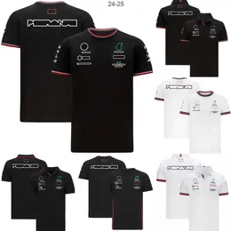 Męskie koszulki T-shirt F1 Formula 1 T-shirt Racing Suit Krótki rękawo-letnia Lapel Polo Shirt Casual Sports Shirts Women Mens Car T-shirt