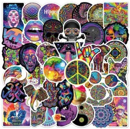 50pslot karikatür psychedelic sticker hippi çıkartmaları estetik sanat grafiti çıkartmaları kaykay buzdolabı gitar diy etiketi1503361