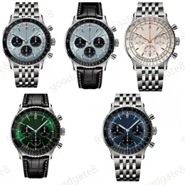 Multi Dial Perfect Watch Navitimer Mens Watches Business B01 Ladies Orologio 50mm Silver Platedband Watched Watcher Selegant Watches عالية الجودة XB010 C23