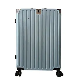 26 '' ev giyim depolama alüminyum alaşım bagaj büyük kapasiteli alüminyum çerçeve saf metal bavul şifre kılıfı