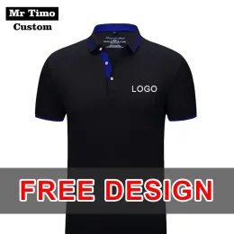 Hemden Sommer-Kurzarm-Poloshirt, individuelles Logo-Stickerei, kulturelles Top, T-Shirts, Design, bedrucktes Muster