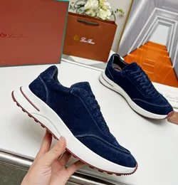 Famoso 24s/s caminhada sapatos de corrida masculinos tênis sapatos plana baixa superior camurça couro vaca oxfords camurça mocassins sola borracha calçado cavalheiro