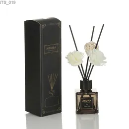 Duft YXY 50 ml Hilton Hotel Reed Diffuser Sets Jasmine Reed Diffuser Flasche mit Plastikblume Home Scents Aromatherapie Ätherisches Öl