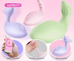 LETEN App Pilot Control Vibrator ładowanie USB masturbator Wibrubowe jaja wibrujące dla dorosłych Produkty seksualne zabawki dla kobiet S181010032881685