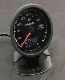 62mm 7 Färg i 1 Racing Greddy Multi DA LCD Digital Display Olja Temp Gauge Oil Temperatur Sensor4630455