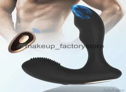 Massaggio vibratore maschile telecomando massaggiatore prostatico plug anale maschile giocattolo del sesso vibrante sesso anale GSpot masturbazione porno unisex A7955100