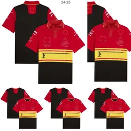 القمصان للرجال 2023 F1 Team Racing T-Shirt Formula 1 Polo Polo Thirts Thirts New Season Clothing Red Race Jersey Tops Tops T-Shirt T-Shirt