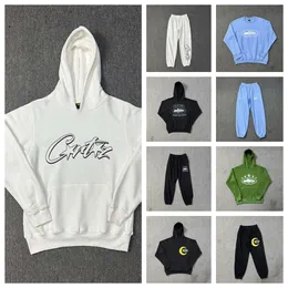 cortiez Felpe con cappuccio da uomo Felpe di lusso Cortez Rule the World Corteize Tuta grigia Abito Uk Street Fashion 1:1 Top Quality Demon Islan Felpa con cappuccio Pantaloni da jogging sg