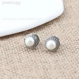 Designer David Yumans Yurma Jewelry Xx 925 Sterling Silver Pearl Earstuds com brincos de zircão