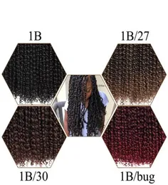 WATER WAVE Spring marley hair synthetic crochet braids tress hair with water weave curly in pre 18inch tress 6445714