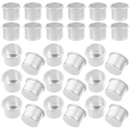 Kerzenhalter 50 Stück Metallbecher Kerzenhalter Bulk Tropfwasser Aluminiumeinsatz Herstellung von Behältern Teelichtdose