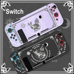 Vakalar Eesthestic Black Ouija Board Funda Nintendo Switch Kapak Kılıfı Dockable Koruyucu Tarot TPU Kabuğu Switch Denetleyicisi için Joycon