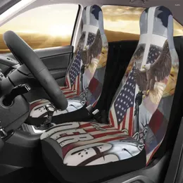 Car Seat Covers God Bless America Cover Custom Printing Universal Front Protector Accessories Cushion Set