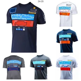 Męskie koszulki F1 wyścigowe koszulę T-Summer Tream Letnia drużyna koszulka polo w tym samym stylu dostosowany