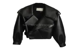 Mens Genuine Leather Jackets Pure Sheepskin Designers Coat Fashion Streetwear Black Jacket Men Women Motorcycle Coats Clothing7861663
