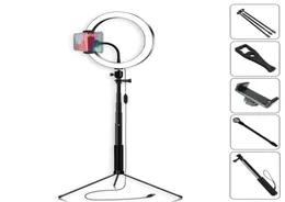 Pography Selfie Stick Ringlicht 162026 cm LED-Make-up-Ringlampe mit Telefonhalter USB-Stecker für Live-Stream Youtube-Video7453879