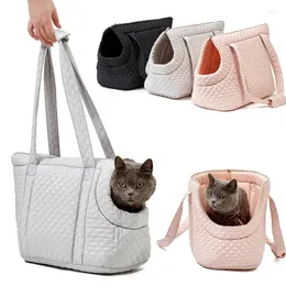 Cat Carriers الكلاسيكيات Plaid Puppy Handbag Fashion Plush Pet Carrier Carrier Carrier Carrier Class Small Dogs Cats Hitten Gatos Outdoor Supplies Association