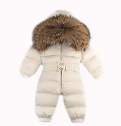 Nowonarodzony zima romper niemowlę snowsuit niemowlę dzieci dzieci śnieg nosza kombinezon w dół koatton liniowca dziecięce kostiumy 2761283