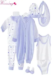 8PCS Neugeborenen Baby Kleidung Set Trainingsanzug Kleinkind Jungen Kleidung Kinder Tuch Anzug Neue Geboren Kleinkind Mädchen Jungen baby kleidung sets 210422110689