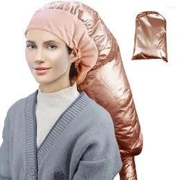 Towel Hair Perm Portable Soft Drying Cap Bonnet Hood Dryer Attachment Fast With Storage Bag For Women