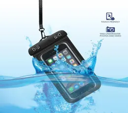 Uniwersalne wodoodporne obudowy telefonu komórkowego dla inteligentnych mobilnych 47 cali na zewnątrz PVC plastikowy sucha torba do pływania na telefonie komórkowym Protection1832122