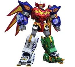 Action Toy Figures 5 in 1 Assembly Dinozords Transformation Ranger Megazord Robot Children Toys Gifts 2012026629128