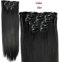 7A Natural Remy Clip In Human Hair Extesnisons100g 140g 160g 180g 7810pcs Virgin Brazilian Straight Clip In Hair Extensions dhl 9695057