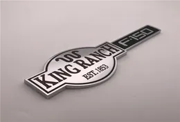 Custom Chrome brown and black KING RANCH est1853 F150 Car emblem badge sticker nameplate logo2061839