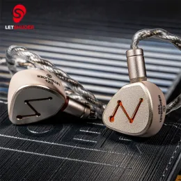 Kulaklıklar letshuoer dz4 3dd+1pr kablolu en iyi hiFi kulak IEMS kulaklık tek pasif radyatör EDC üçlü dinamik sürücüler monitör kulaklık