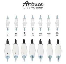 50pcs Artmex A3 V3 V6 V8 V8 V9 교체 용 바늘 카트리지 PMU 시스템 문신 바늘 카트리지 바디 아트 영구 메이크업 6346112