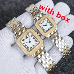 Relógios de pulso para mulheres assistir relógio de luxo Montres Fashion Classic Panthere 316L inoxidável quartzo pedra preciosa para senhora presente de alta qualidade com design de luxo xb017 B4