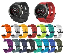 Silicone Wristband for Garmin Fenix 5 5S 5X Bracelet for Garmin Fenix 5 Straps Silicone Watch Band Strap Accessories 20mm 22mm 26m5328848