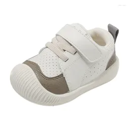 First Walkers 0-3 Years 2024 Baby Shoes For Boys Leather Toddler Children Barefoot Fashion Girls Sneakers Soft Sole Outdoor Kids Tennis