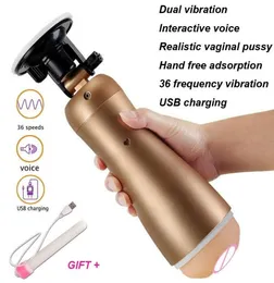 36 Speed Vibrator Hands Male Masturbator For Men Vagina Artificial Fake Pussy Women Adult Toys Men Sex Machine Sextoy Y1906273593616