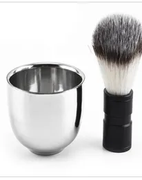 2022 Men039s Durable Stainless Steel Shave Soap Cup Professional Barber Salon For Brush Shinning Shaving Mug Bowl Face Care Gif2538070