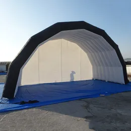 wholesale 10mWx6mDx5mH (33x20x16.5ft) Free Ship custom size Inflatable Stage Tent Black Exhibition Cover Display Marquee For Outdoor Music Concert Events