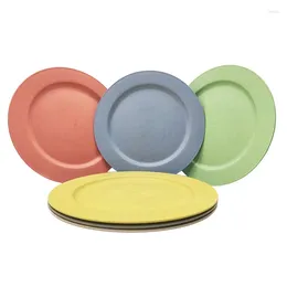 Plates 10Inch/6Pcs Dishwasher & Microwave Safe Dessert Dinner - Lightweight Unbreakable Non-Toxin