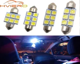 White Car Led 31mm 36mm 39mm 41mm C5w 5050 6smd Lights dc 12v Interior Festoon Dome Reading Lamp License plate Luggage Bulb5857829