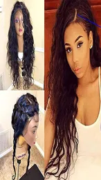 Natural Wave Lace Front Wig 360 Laces Fronal Brazilian curly Closure PrePlucked Loose wavy Human Hair Wigs diva1 130density5003171