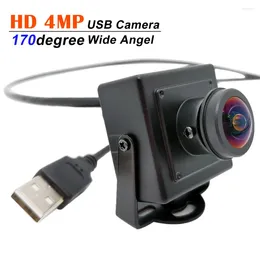 울트라 HD 고속 CMOS 170도 광각 30FPS 2560X1440 금속 미니 USB 웹캠 UVC 플러그 및 PC 카메라