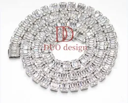 Barato preço de fábrica prata ouro diamante correntes de tênis para homens mulheres moissanite gelado colares de corrente