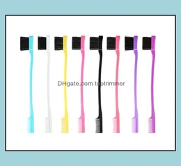 Brushes Care Tools Products100st Double Sided Edge Control Comb Styling Tool Hair Tooth Brush Style Eyebrow Brush Drop Delivery 2998886