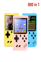 Portable Macaron Handheld Games Console Retro Video Game Player kan lagra 800 in1 8 bit 30 tum färgglada LCD -vagga6017044