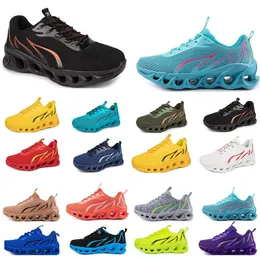 Scarpe scarpe primaverili Donne che gestiscono uomini sport alla moda sneaker adatte a colori per la pizzo del tempo libero bloccante nero bloccante antiskid grande taglia 818 4 67