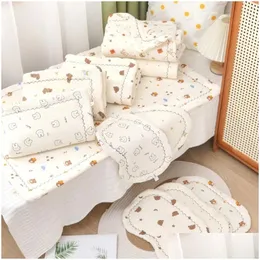 Baby Mattress Cushion Pillow Set Kids Cotton Bedding Essential Garten Naptime Pillows 240127 Drop Delivery Dhx1G