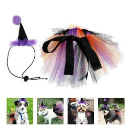 Dog Apparel Pet Tutu Halloween Skirts Cat Costume Cosplay Props Clothes Accessories Decorative Headband For Party Hat Has