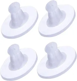 Ear Care Supply 100 Pack Earring Backs Stoppers Clear Rubber Bullet Clutch Earring Back with Pad4088413