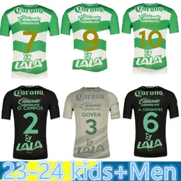 23 24 SANTOS LAGUNA Vuxen Barnuppsättning Fotbollströja F Torres A.Cervantes Orrantia Gorriaran E.Aguirre Doria D.Medina Hem och bort fotbollsskjorta uniform