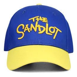 Boné de beisebol masculino feminino, o sandlot boné de beisebol chapéu de beisebol azul amarelo, clássico ajustável snapback bordado chapéu de algodão pai